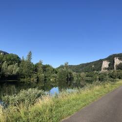 Das tal in dem die Le Doubs fließt