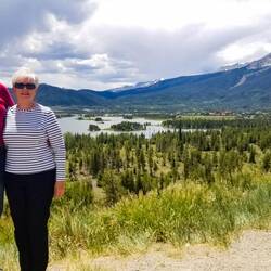 Dillon Reservoir and Peak 1 ... off I-70E, Colorado.