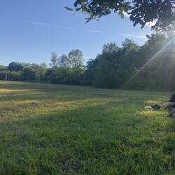 Der Fußballplatz kam sehr überraschend