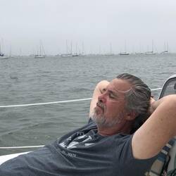 David relaxing this morning