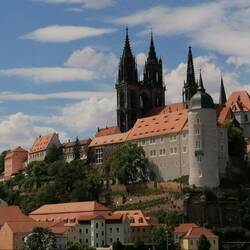 der Burgberg mit Dom und Albertsburg