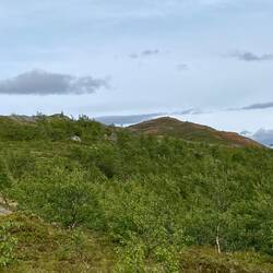 Raudsandhaugen i sikte.