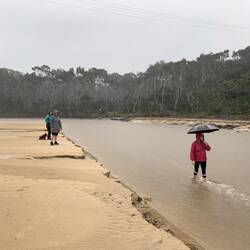 Creek broken through to the sea!