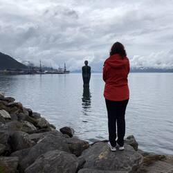 Hilde sammen med "Havmannen".