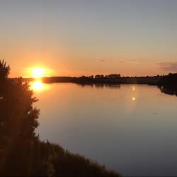 Sonnenuntergang in Udby