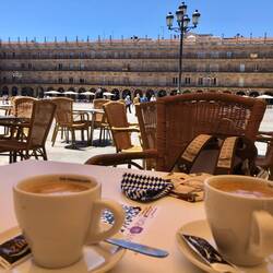 Ein kleiner Kaffee am Plaza Major