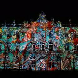 Ausschnitt aus der Laserlichtershow