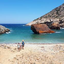 Épave de l'Olympia à Amorgos