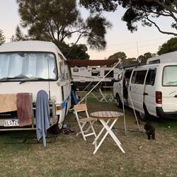 Our crowded site.