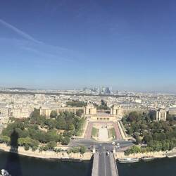 Looking over Trocodero gardens to Lower Seine