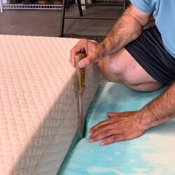 Sizing down the foam bed-in-a-box — Colorado Springs, CO.