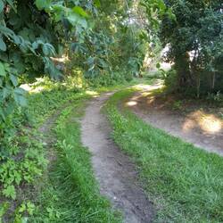 Zufahrt zum Privatsee