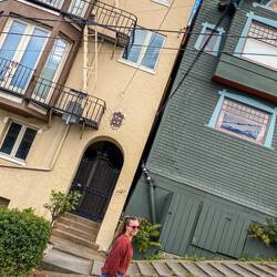 Die Filbert St. mit 31,5% Gefälle