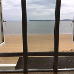View through the bedroom window of our B&B.