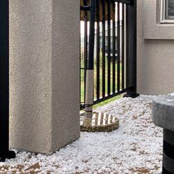 Pea- to grape-sized hail on the back deck — Colorado Springs, CO.