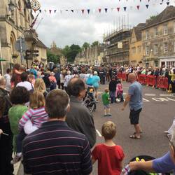 Corsham. Presentation of troops at the town hall.