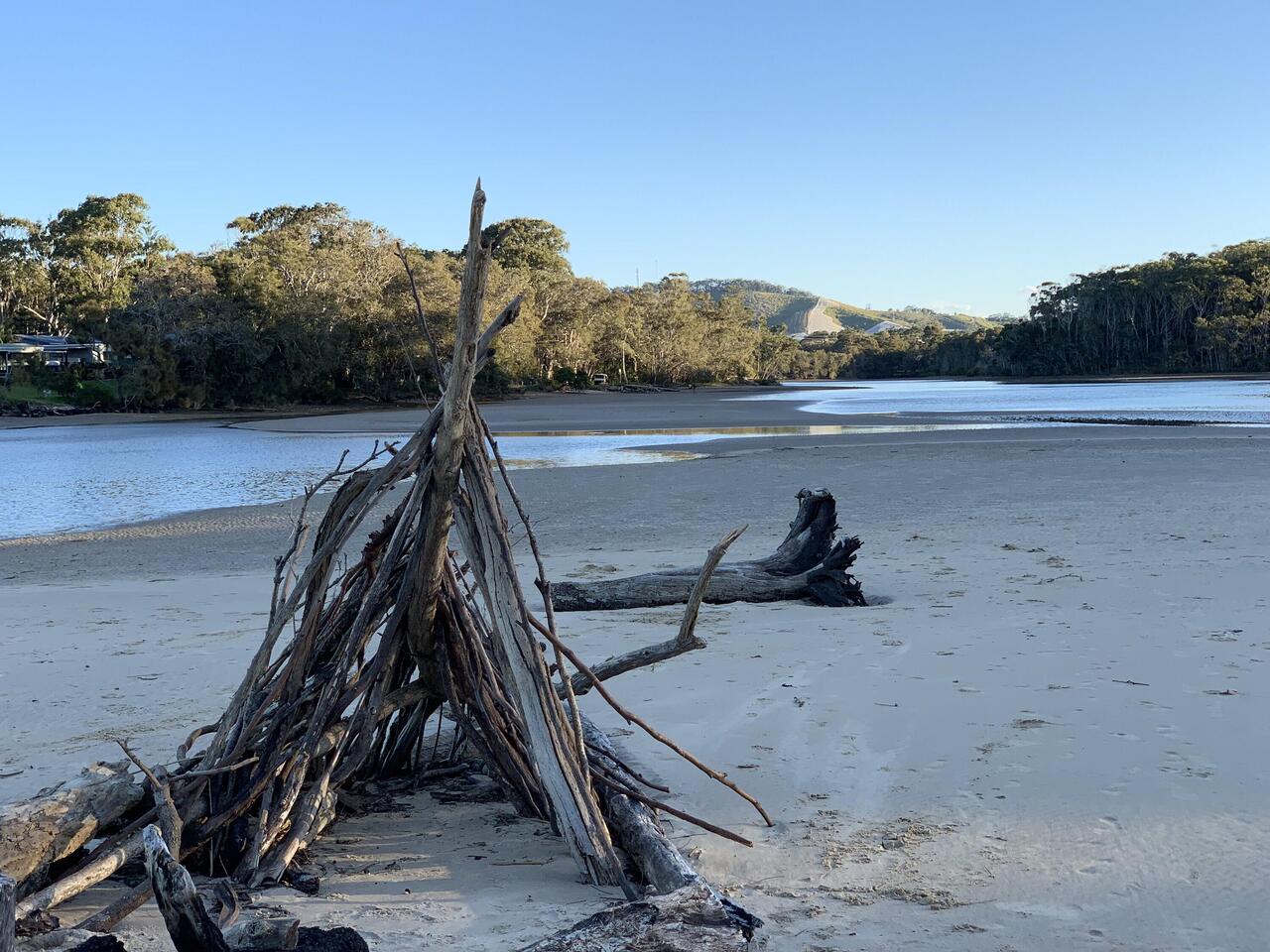 Driftwood Fort by the Lake