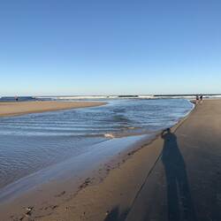 Tide coming into the Lake