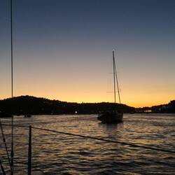 Zum Sonnenuntergang fast alleine