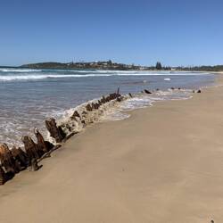 Waves over our shipwreck