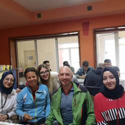 Us and 2 of the volunteers from Turkey