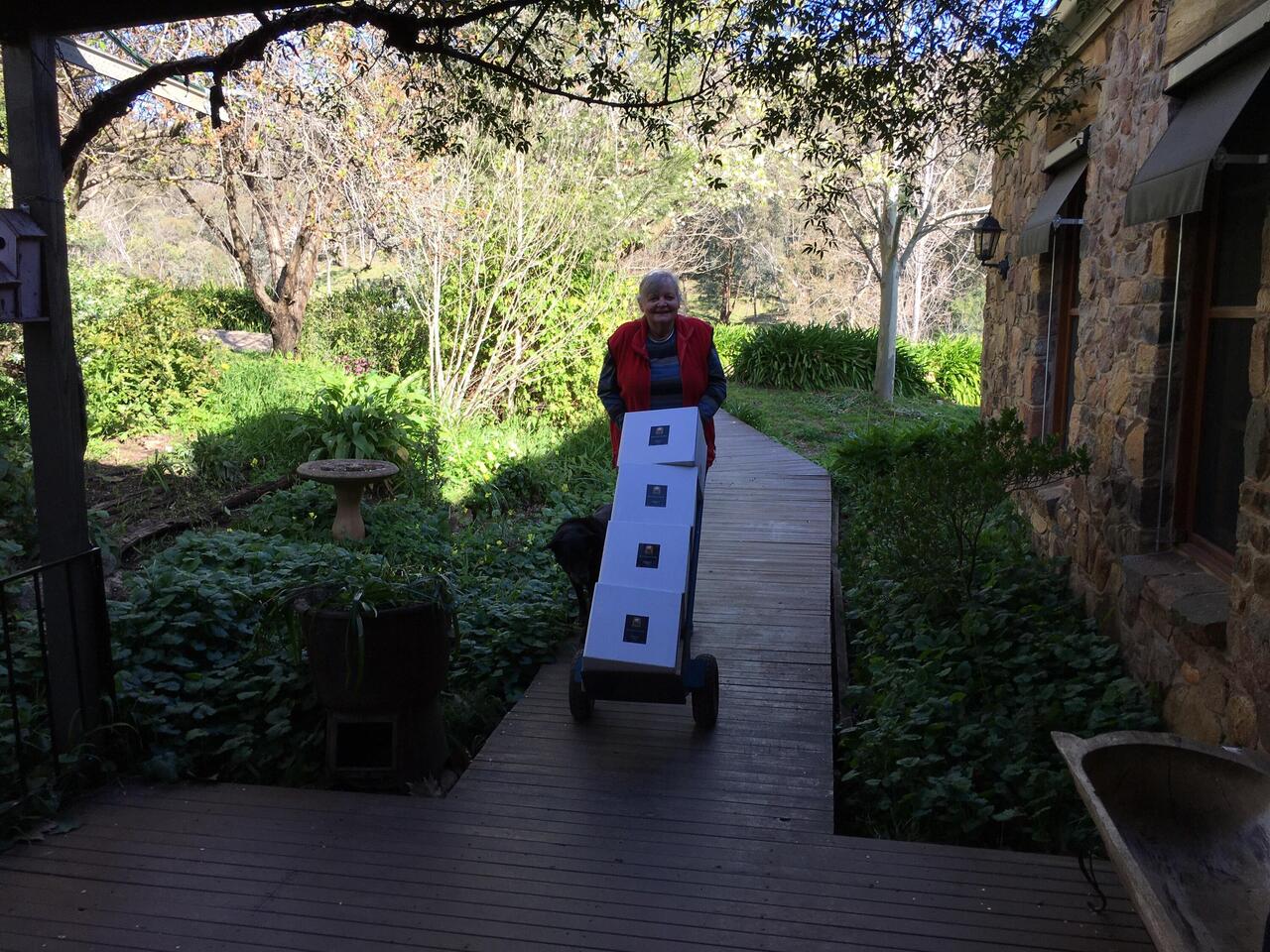 Merlot delivery.