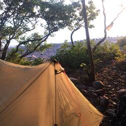 2. Schlafplatz morgens bei Saltuna