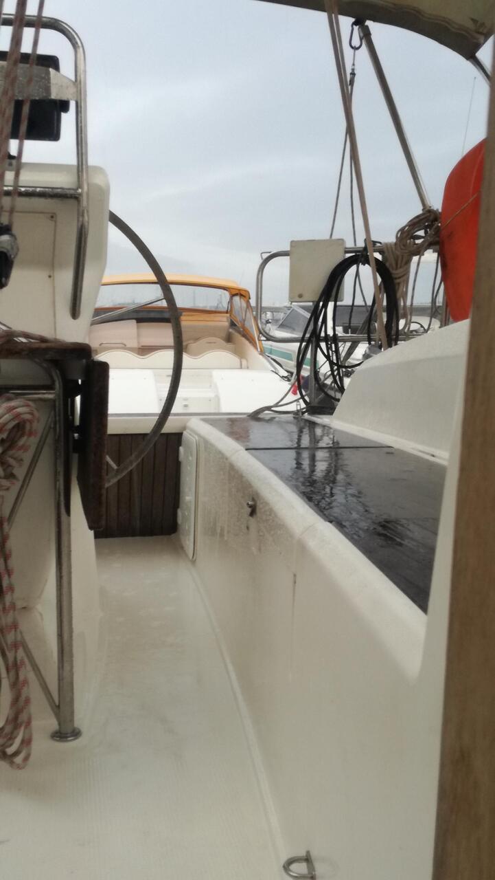 Bei 8 Bft. und Regen bleiben wir lieber unter Deck