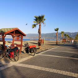 Breakfast at the beach in Akcay