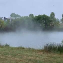 Ethereal mist on Bald Eagle Pond on a cold morning ... St Vrain SP — Longmont, CO.