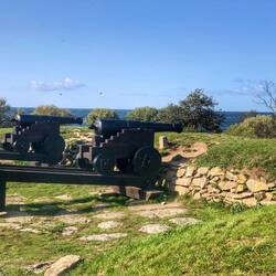 An der Norwestspitze der Insel - Svaneke - Verteitigungsanlage gegen die Schweden ...