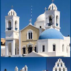 Malerische Kirchen in Pirgos
