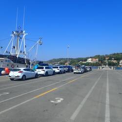 Arrival at the ferry port of Vela Luka