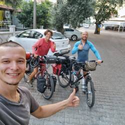 Leaving Milas and Alp's place