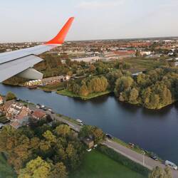 Landeanflug auf Amsterdam