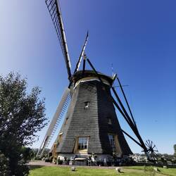 Eine der drei Windmühlen