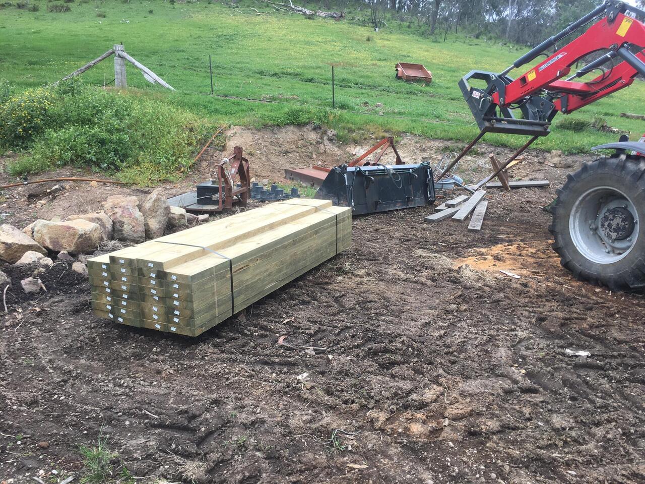 Flat pack fence.