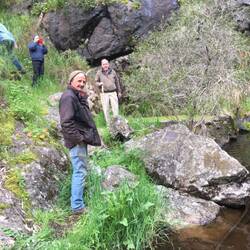 Terry and co at the falls.