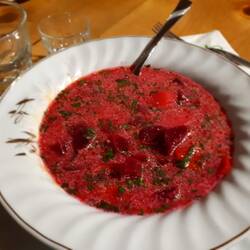 La soupe de betteraves