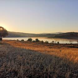 Morning view (3°C) at our campspot