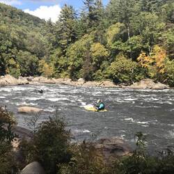 Kayakers in the rapids