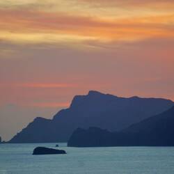 Sonnenuntergang bei Praiano