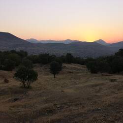 Sunrise at our campspot