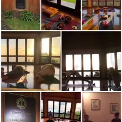 Yoga im Tempel