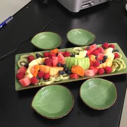 Janette's healthy contribution to lunch.