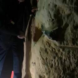 Some firestone pieces within the caves, they don't know how they got there as no scientific explanation they h