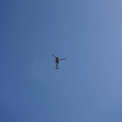 Natürlich wurde das ganze auch via Helikopter im TV übertragen