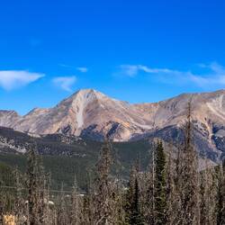 Mounts Aetna (middle) and Taylor ... from our lunch stop @ Monarch Crest, Colorado.