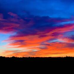Sunrise from our back deck — Colorado Springs, CO.