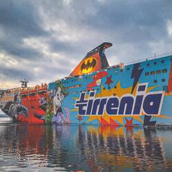 Le bat boat qui nous a amené en Sardaigne